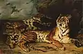 Um jovem tigre brincando com sua mãe, 1830, Louvre