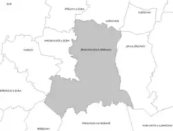 Localização de Želechovice nad Dřevnicí