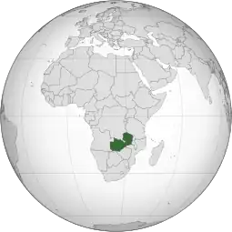 Localização  Zâmbia