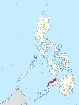 Zamboanga do Norte na Península de Zamboanga Coordenadas : 8°8'0.000"N, 123°0'0.000"E