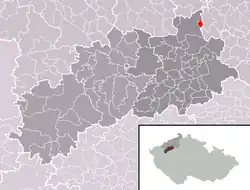 Localização de Želkovice