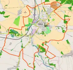 Localização de Ziębice na Polónia