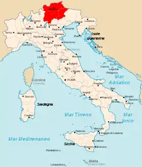 Localização de Zona Operacional do Sopé dos Alpes