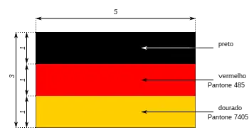Especificações da bandeira da Alemanha