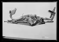 Um mecanismo de chave de roda isolado da arma