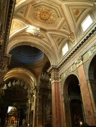 Teto e o interior da cúpula