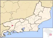 Localização de Pinheiral no Rio de Janeiro