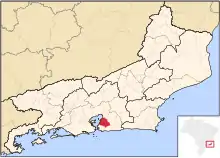 Localização de São Gonçalo no Rio de Janeiro